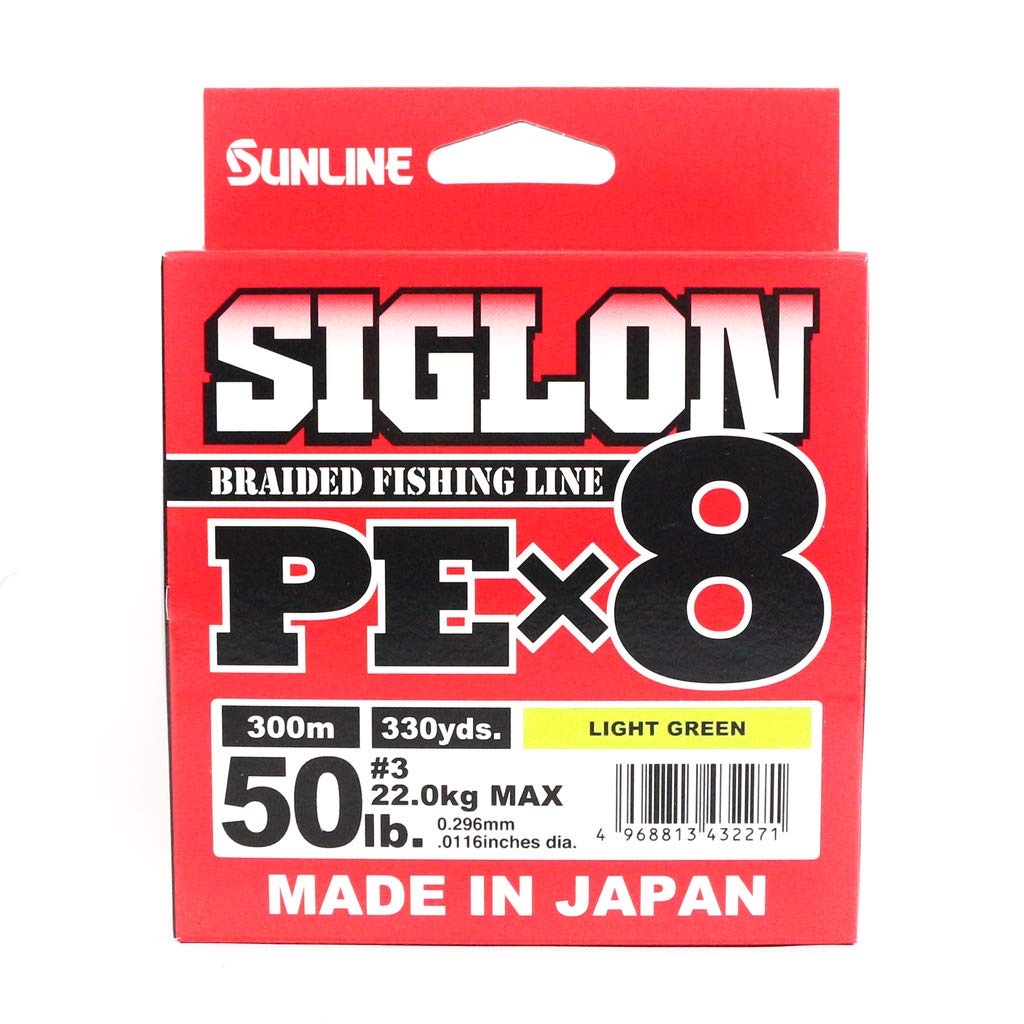 Sunline TRECCIATO SIGLON PEX8 50LB 0.296mm 22Kg Pesca TRAINA Spinning BOLENTINO