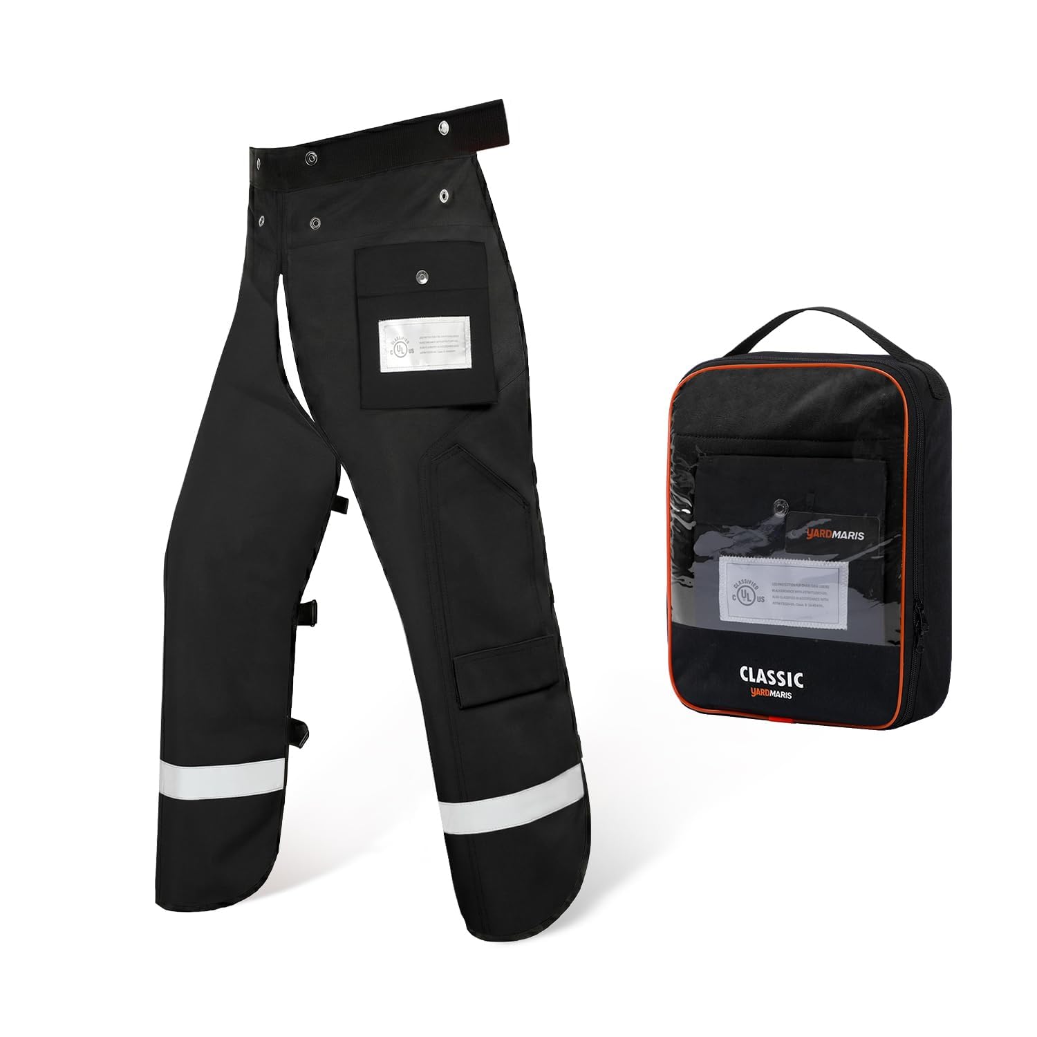 Motosierra Chaps Technical 8 Capas Clase B para usuarios de motosierras, color negro