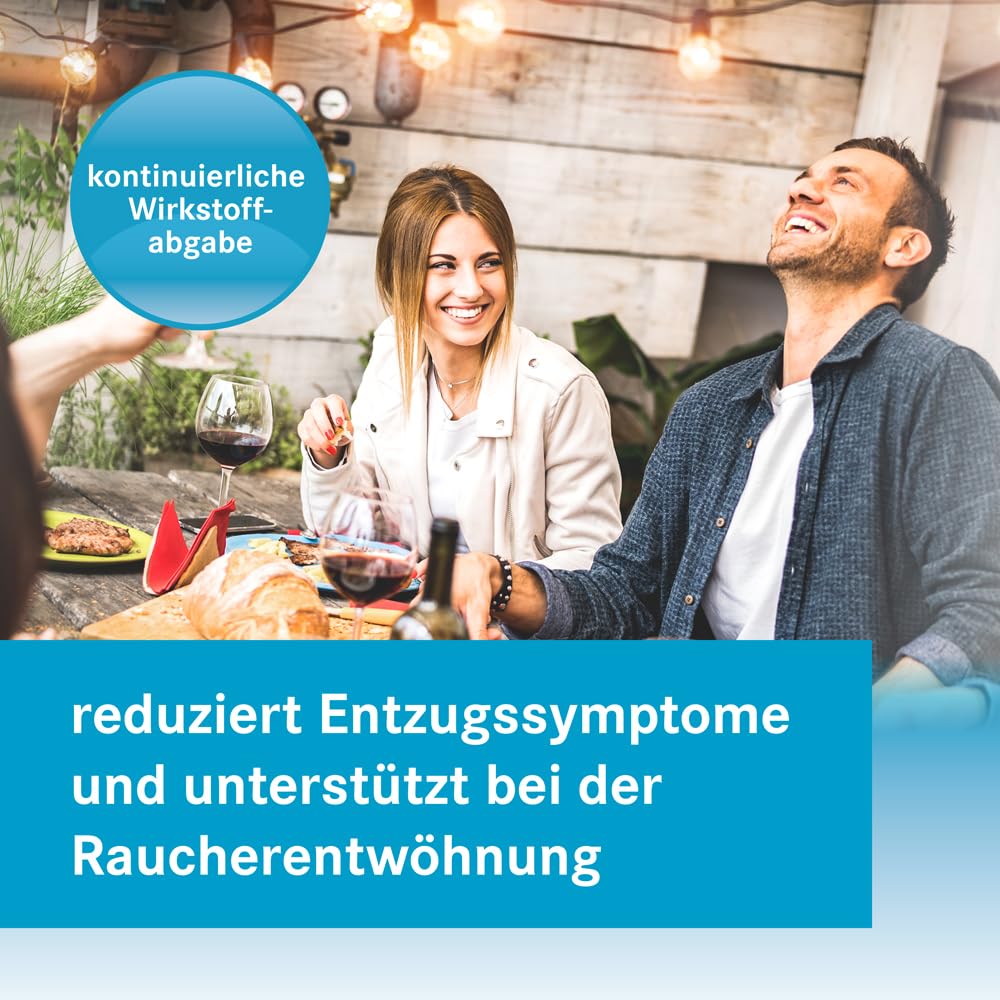 nikofrenon 21 mg/24 Stunden Pflaster, transdermale Nikotinpflaster, 56 St | Zur Unterstützung der Raucherentwöhnung, mindert Entzugserscheinungen bei Nikotin-Abhängigkeit, 24h Wirkung