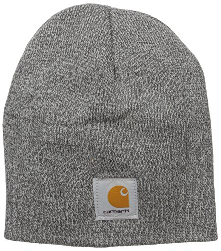 Carhartt Men's Acrylic Knit Hat, Heather Grey/Coal Heather, One Size