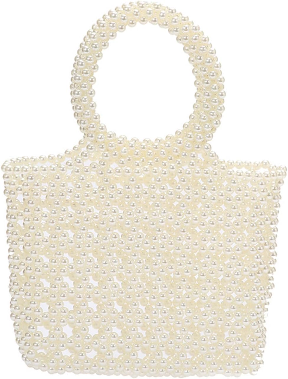 SHESRA Luxury Pearl Bag Chain Bag Purse Bags, Artificial Pearl Clutch Crossbody Handmade Bags Evening Bags for Party Wedding Bridal Party Travel Prom 29
