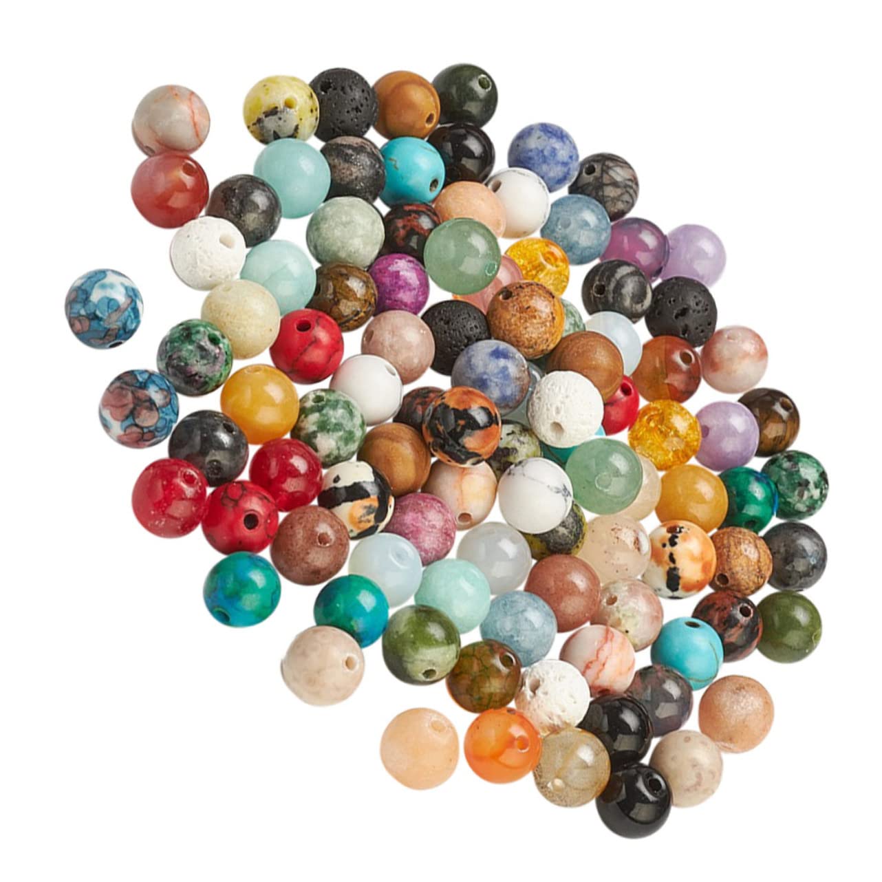Tofficu 200stücke Bunten Farben Polierte Schmuck Spacer Perlen Für Armbänder Und Bastelprojekte Hochwertige Oberfläche Für Kreative Designs