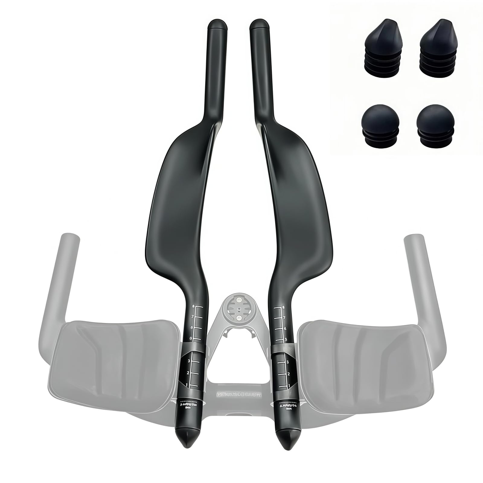 【即購入可能】ケーブル内装可能 カーボンttハンドル＆dhバーセット Amazon.co.jp: Joxvizx カーボン自転車TTアームレストハンドルバー