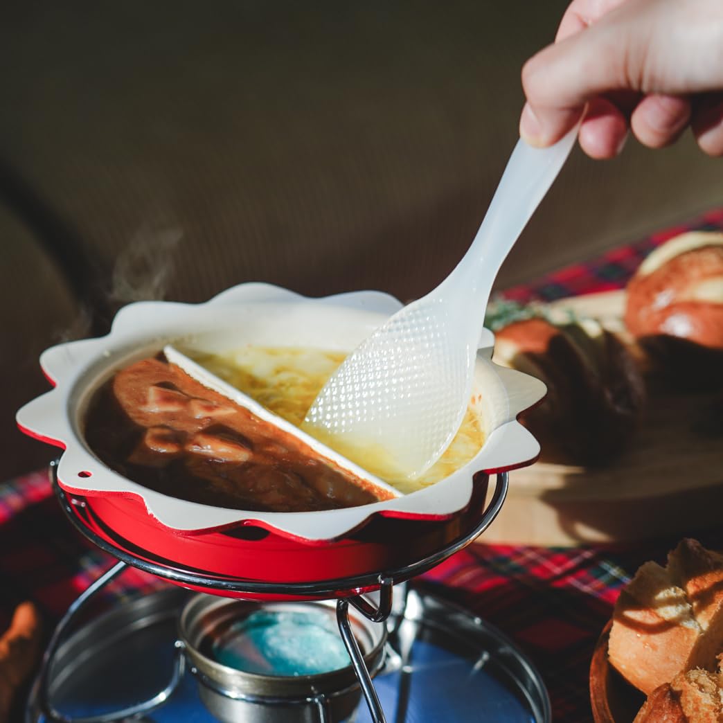 Amazon.co.jp: パール金属 フォンデュ鍋 フォンデュパン セット 仕切付