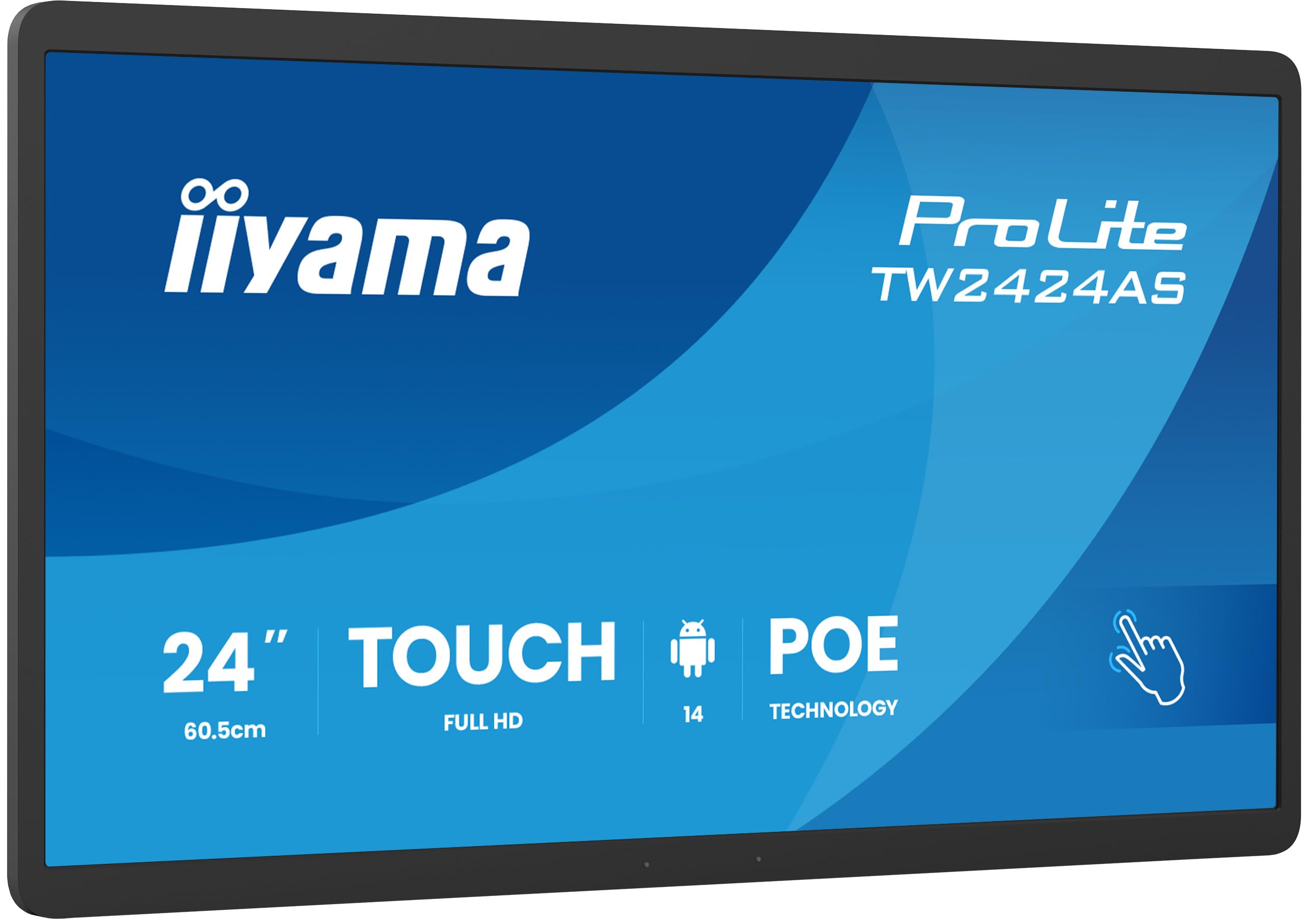 Iiyama Prolite Tw2424aS-B3p - AndroiD-Pc - TouchscreeN-Pc - 1 Rk3576 / 2.2 Ghz - Ram 4 Gb - Ssd - Emmc 32 Gb - MalI-G52 Mc3 - 1gbe, WI-Fi 6, Bluetoot