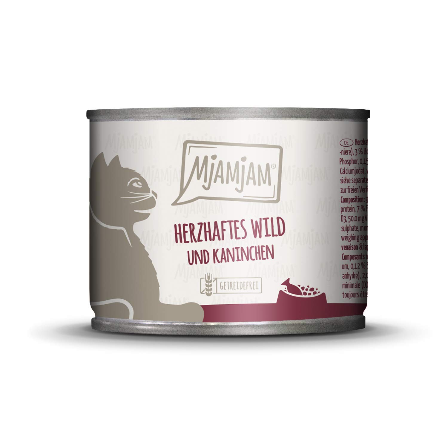 MjAMjAM - cibo umido premium per gatti - gustosa scatola, confezione da 12 (12 x 200 g), senza cereali con carne extra
