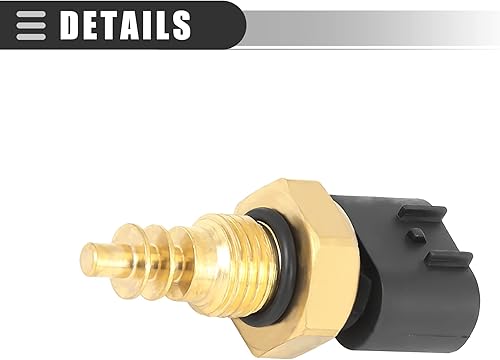 Miniatura 6 de Motoforti Sensor de temperatura del agua del refrigerante del automóvil, para Acura MDX 2004-2005, plástico, 13650-50G01, 91172375, negro