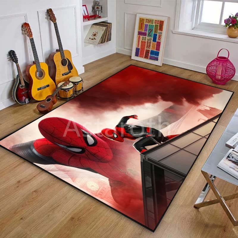Allenada Tapis pour Enfants, Impression 3D Tapis Spiderman Chambre d'enfant Ou Tapis De Yoga De Grande Surface dans Le Salon (V8032) 60X90Cm