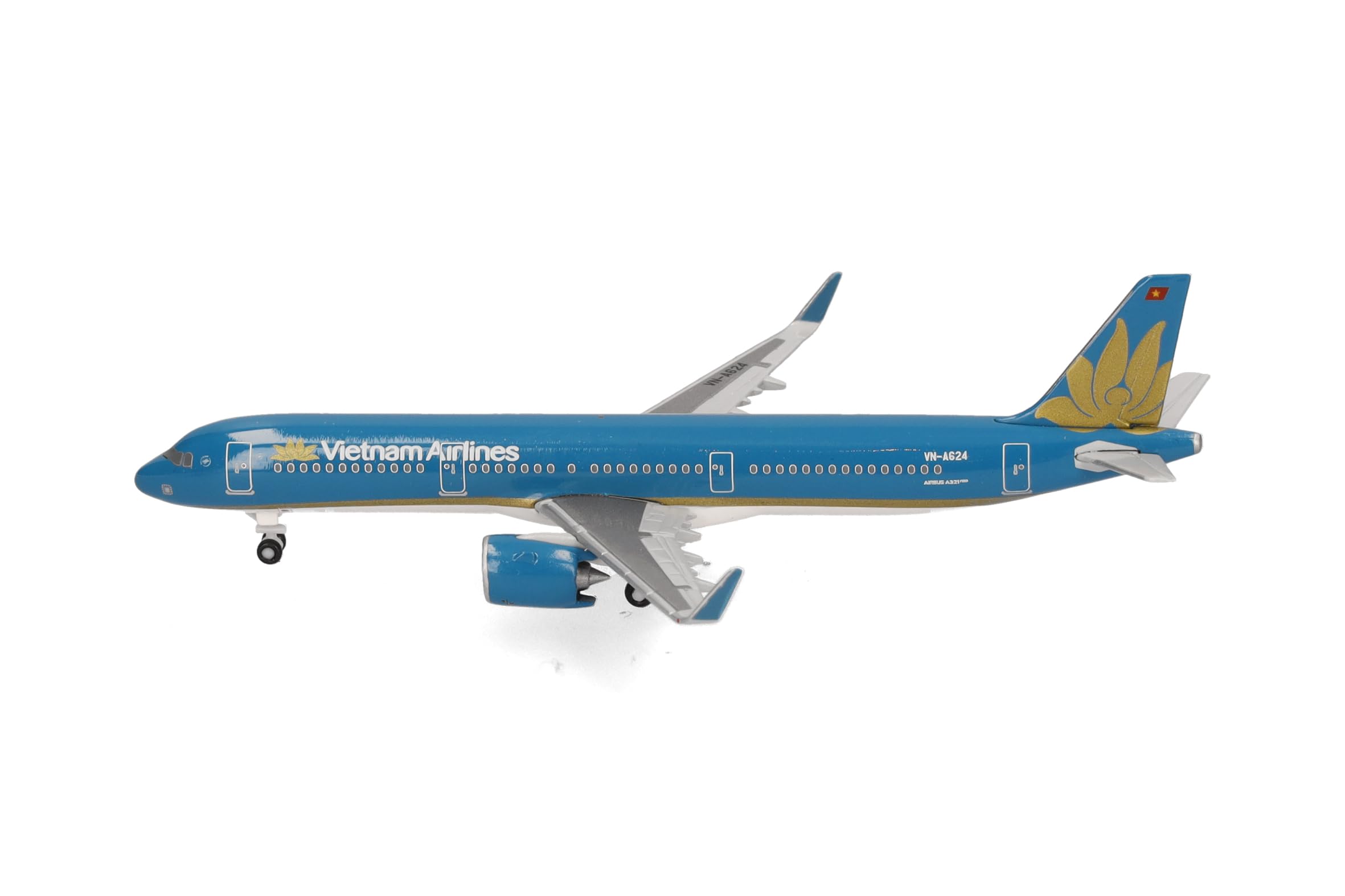 herpa Vietnam Airlines Airbus A321neo 1:500 Scale Miniature Collectible Model without Base Metal, Blue - Image 2