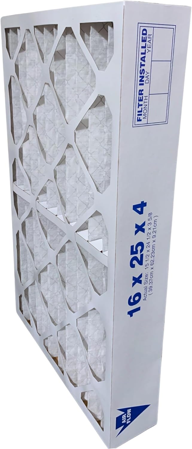 Atomic Filters 16x25x4 Merv 8 Pleated AC Furnace Filter - Case of 3