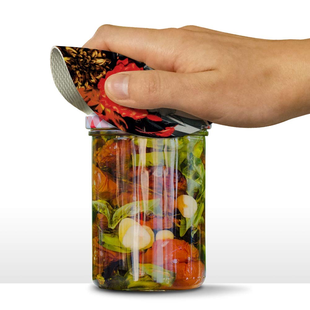 Dia de los Muertos Day of the Dead Woman Tattoo Round Rubber Non-Slip Jar Gripper Lid Opener