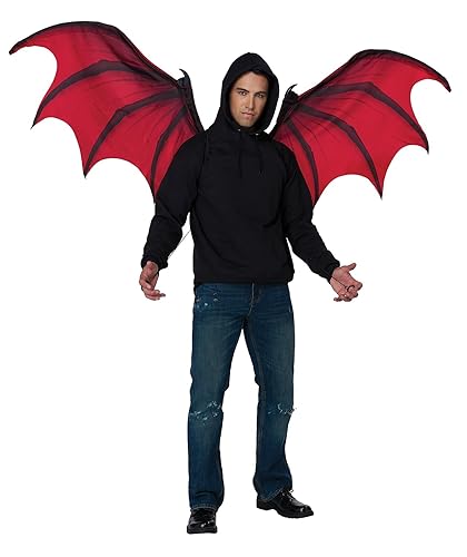 California Costumes, Mechanical Opening Wings, 6 feet Span - Red/Black