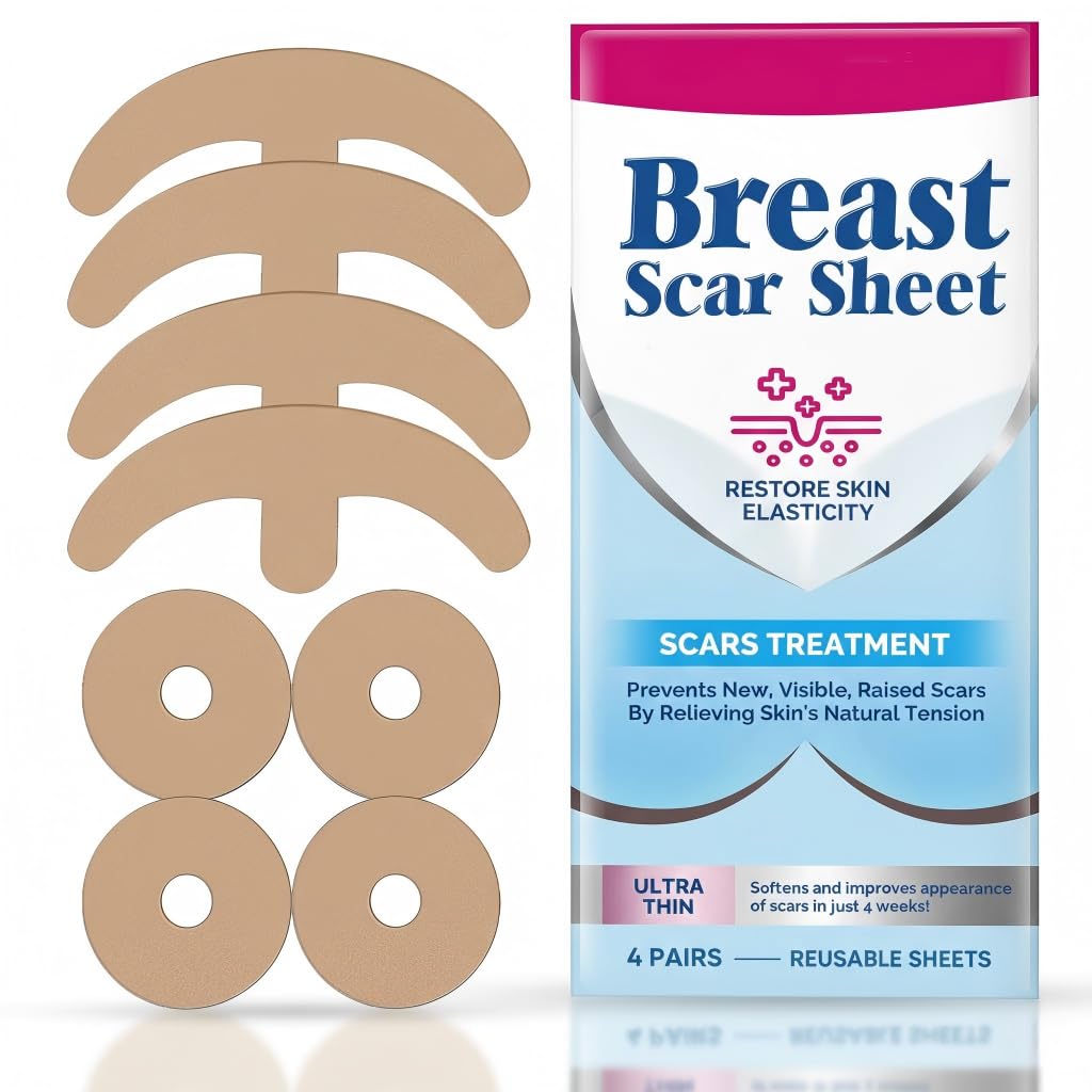 Silicone Scar Sheets, Silicone Scar Tape for Breast, 8 Pack Reusable Professional Patches for Surgery Recovery, Medical Grade Strips to Soften Keloids, Waterproof & Breathable | Reusable Silicone Scar Sheets For Surgery Recovery, Flexible And Breathable Tape Can Be Customized To Fit Your Needs