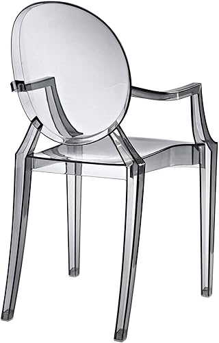 Miniatura 5 de Silla de Comedor transparente de Casper Acrílico Humo
