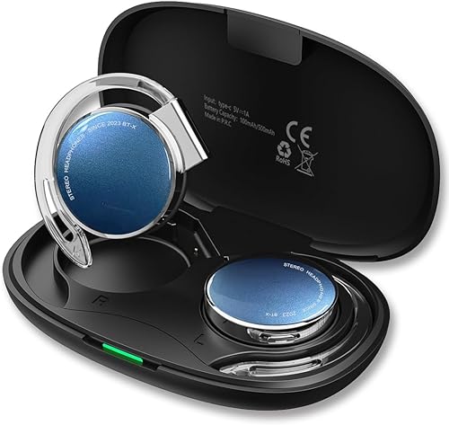 Auriculares con clip Bluetooth V5.3, auriculares inalámbricos con ganchos para los oídos, auriculares abiertos para la oreja, auriculares deportivos