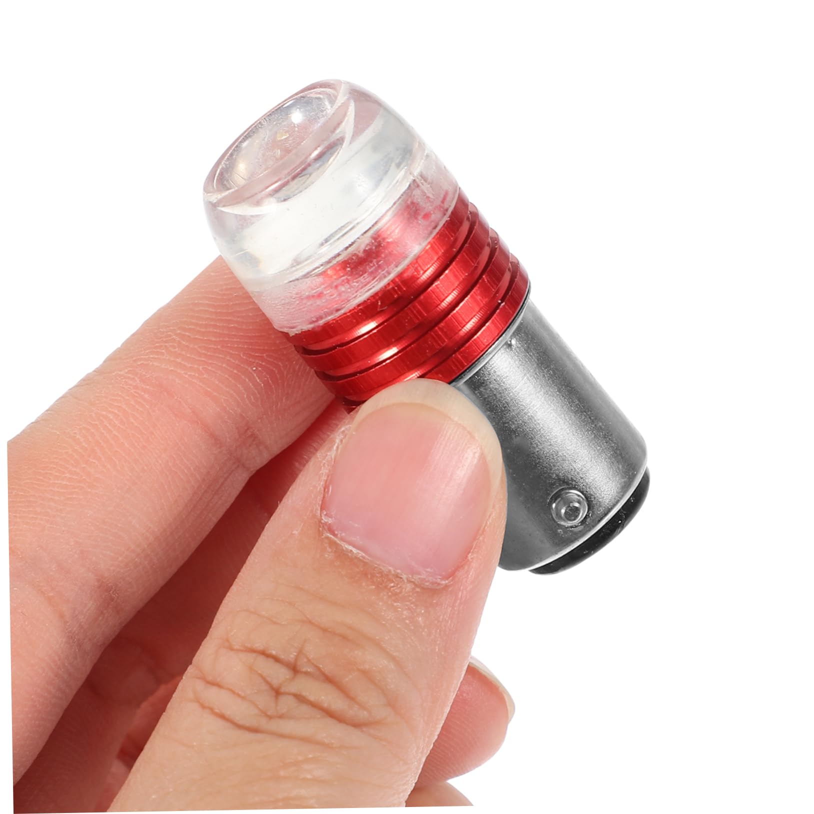 Cabilock Bombilla LED Luz Trasera Roja para Motocicleta de 12 V de Repuesto Aleación de Aluminio y Vidrio, Paquete de 2 Piezas para Reemplazo Fiable