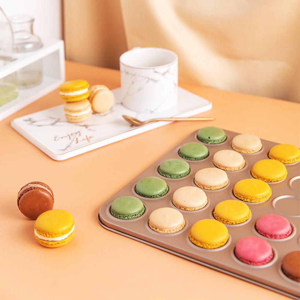 Moule à macarons antiadhésif en acier au carbone pour macarons, mini-biscuits et biscuits