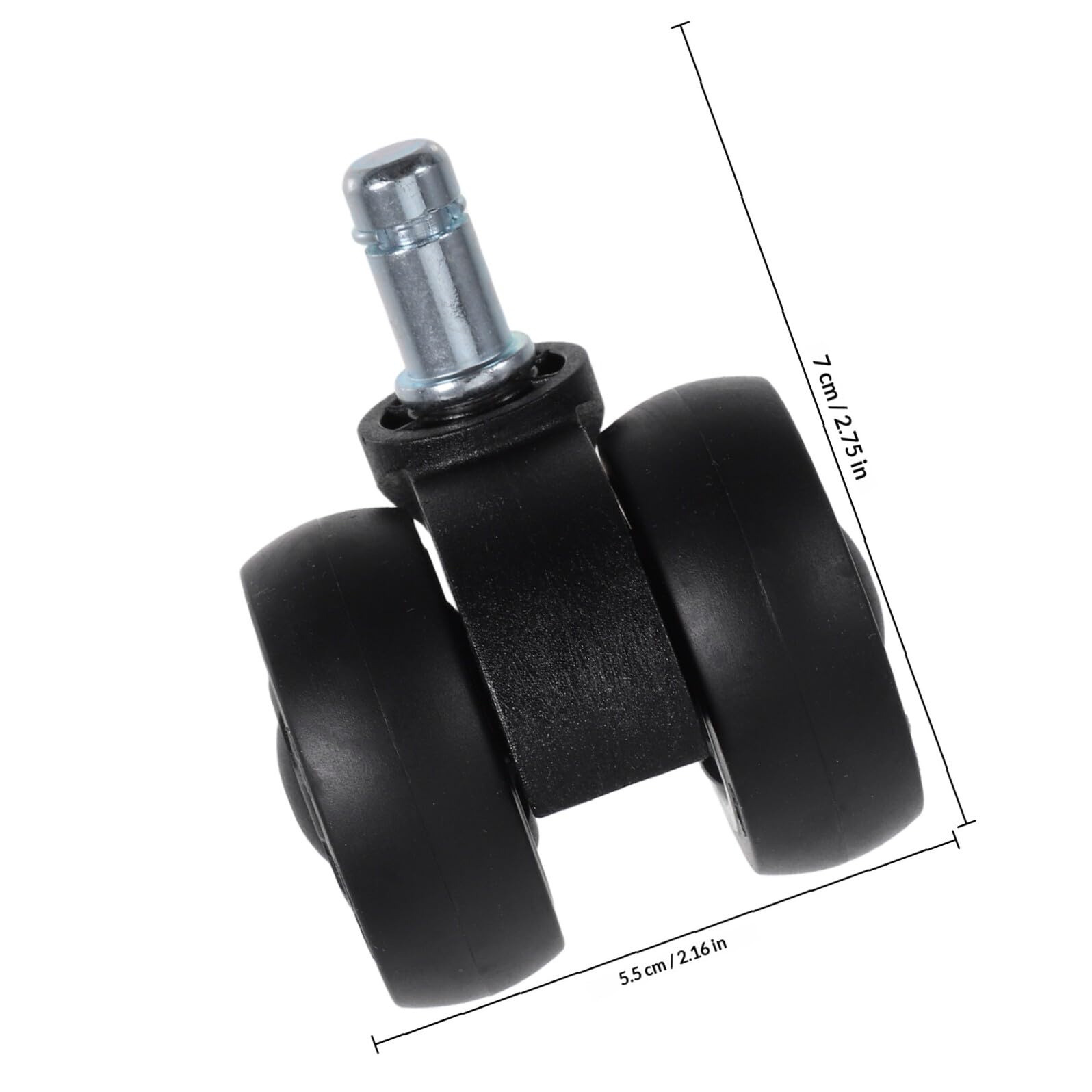5 Ruedas Giratorias y Silenciosas para Silla de Oficina Gaming