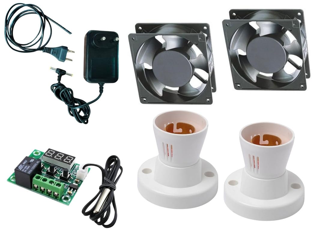 Digital XH-W1209 KIT controller 2 fan 2 holder 1 Adapter 1, 2 pin DIY-image-26