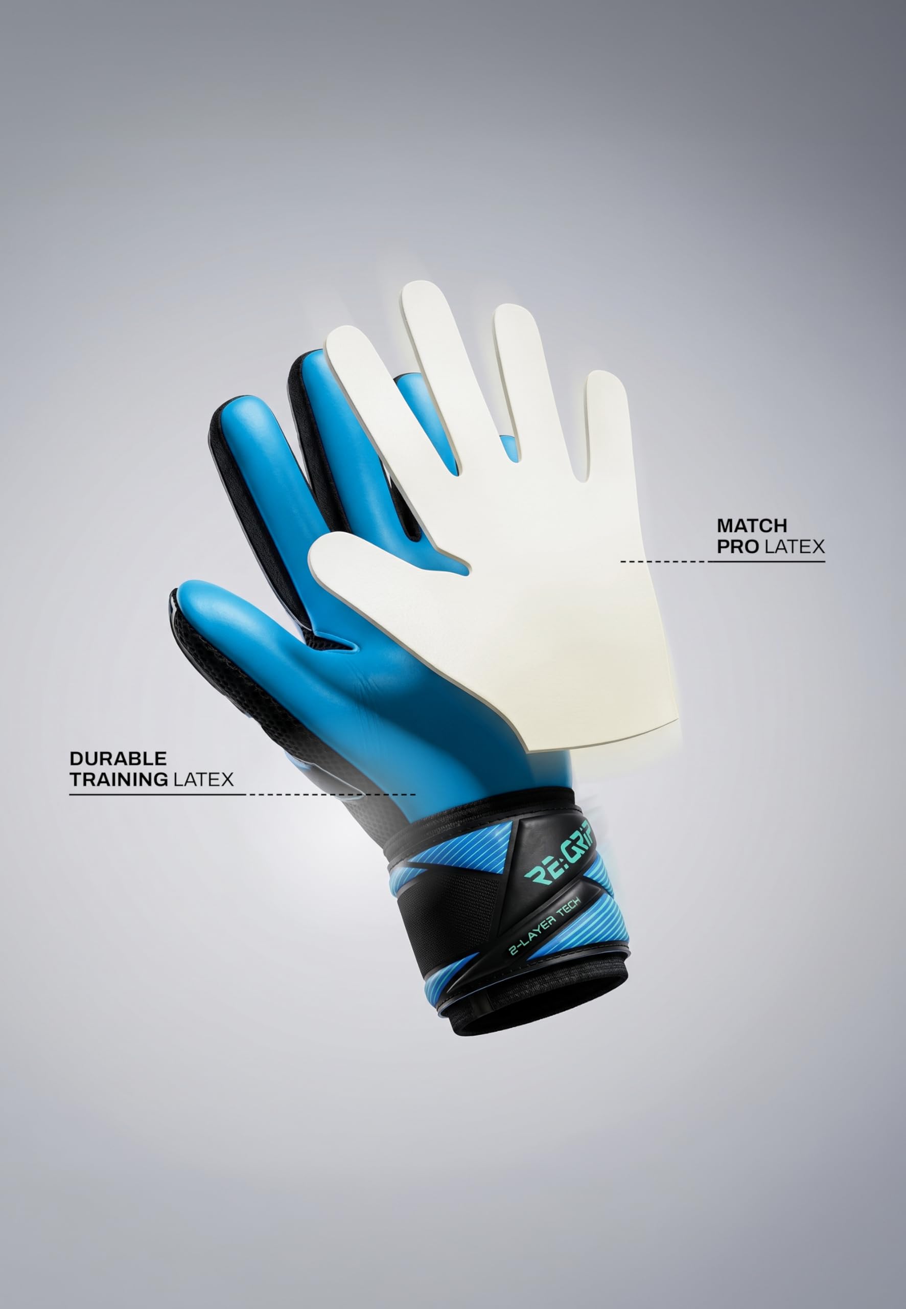 Reusch Profi Torwarthandschuhe Kinder | haltbarer Grip mit 2-Schicht-Latex