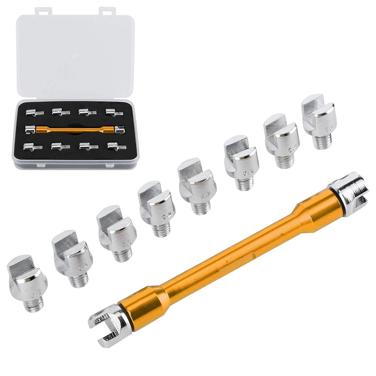 Akozon Outils De Réparation Automobile Jeu De Douilles à Embout Hexagonal Pour Clé Carrée 1/4 Po