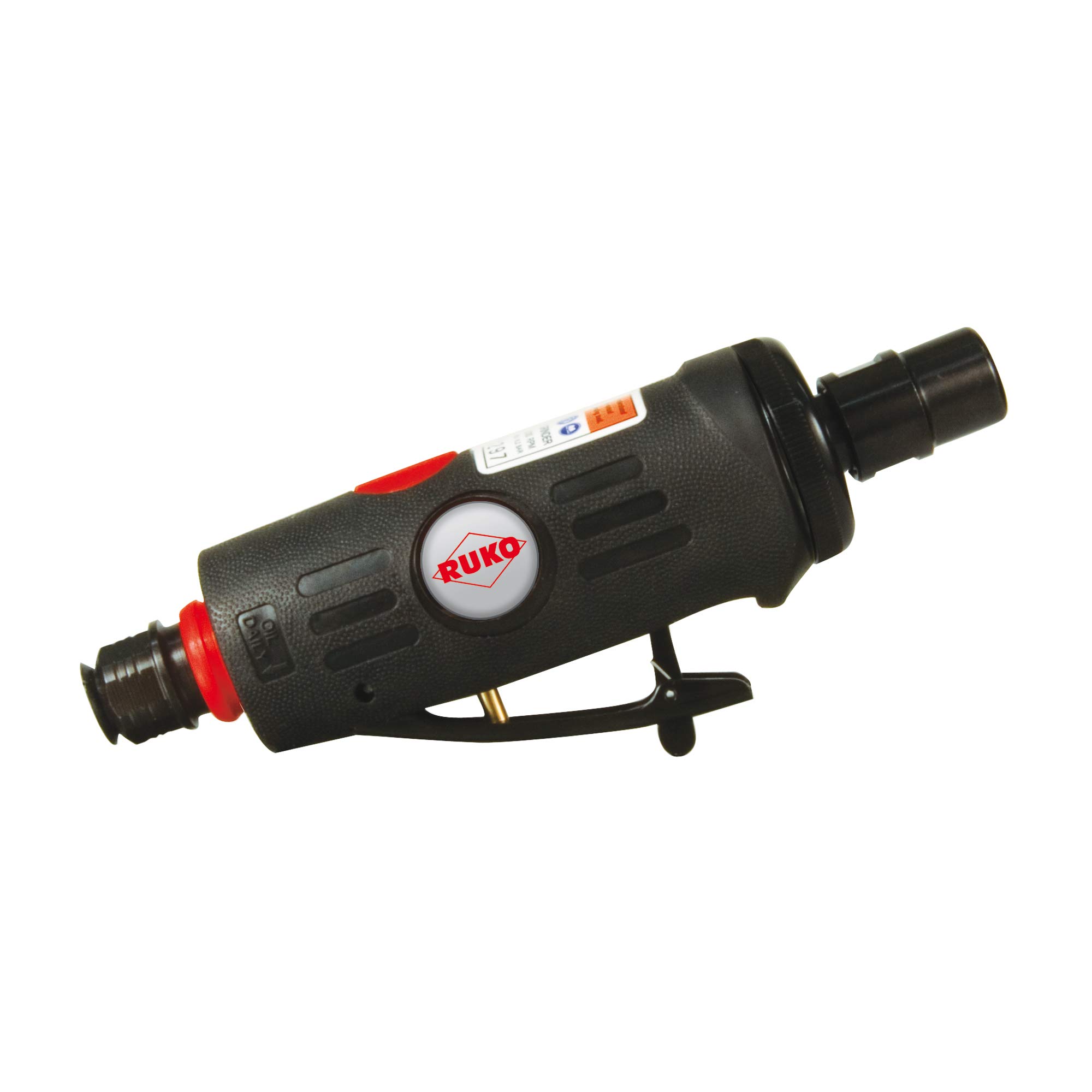 Ruko 116113 kurz Druckluftschleifer Set, Rot