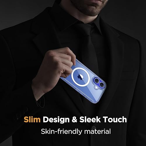 Miniatura 402 de Miracase - Funda magnética para iPhone 13 de 6.1 pulgadas (compatible con MagSafe) (con 2 protectores de pantalla), protección de grado militar