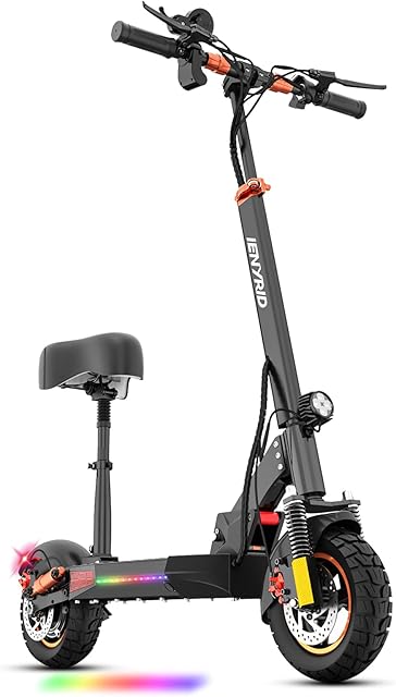 IENYRID M4 PRO Electric Scooter for Adult, Scooter with Detachable Seat, LCD Display, 3 Speed Modes