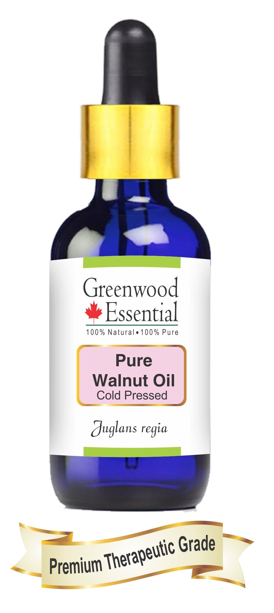 Greenwood Essential Pure Walnut Oil, Juglans Regia, 30 ml