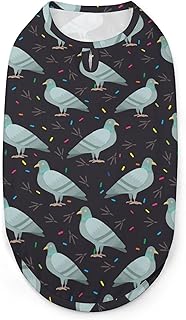 Cute Cartoon Pigeon Birds Pets Shirt Vest Cute Dog Tank Top Soft Sleeveless T-Shirt for Puppy Kitty Cats S