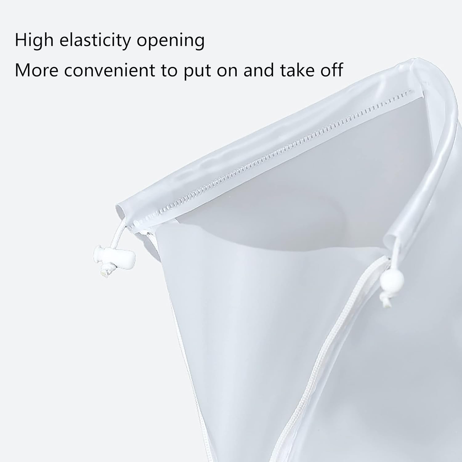 Rain Shoe Covers- Waterproof Sand Control Non-Slip Overshoes Covers Women Men Kids Outdoor Foldable Reusable PVC Rubber Sole Medium Top Shoe Covers - Image 3