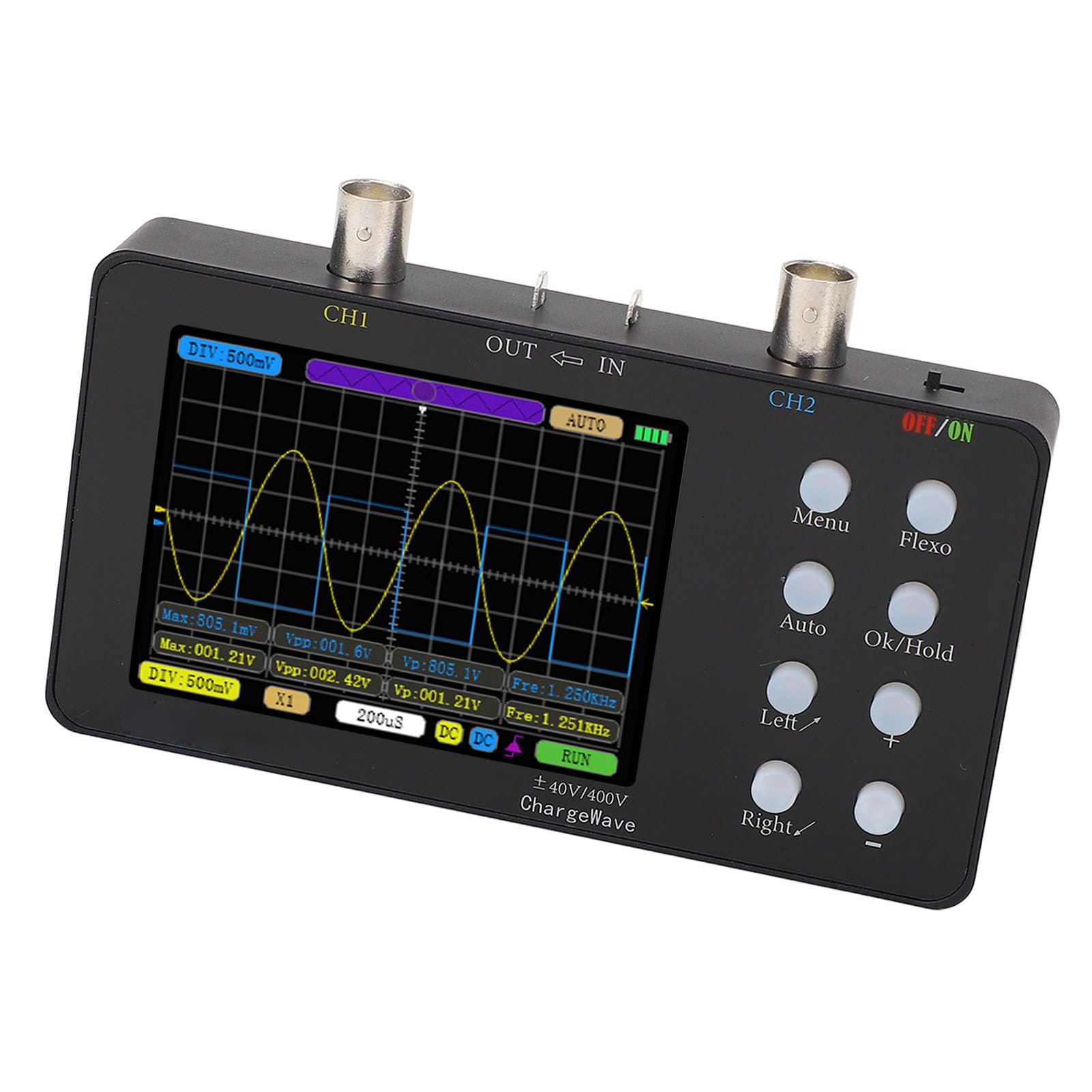 Oscilloscopio Digitale Portatile per Tablet Cattura in Modo Efficiente Forme D'onda Complesse per Riparazione di Apparecchi, Hobby Elettronici e Diagnostica Automobilistica Frequenza di