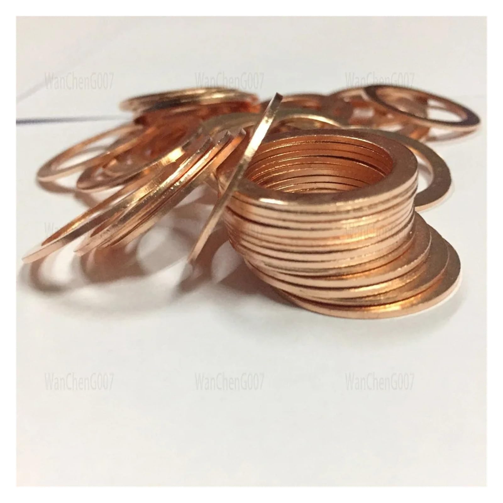Arandelas de latón Arandelas Arandela Junta Redond 50Pcs Solid Pure Copper Washer Oil Plugs Gasket Motorcycle Sump Flat Sealing Spacers M2 M3 M4 M5 M6 M7 M8~M8.5(M8.5x14x1mm)