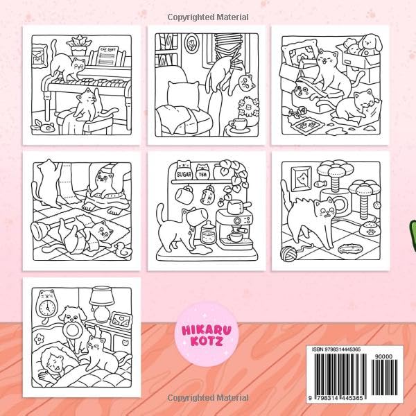 Naughty Cats: Cattitude Coloring Book for Adults and Teens - Preview 4
