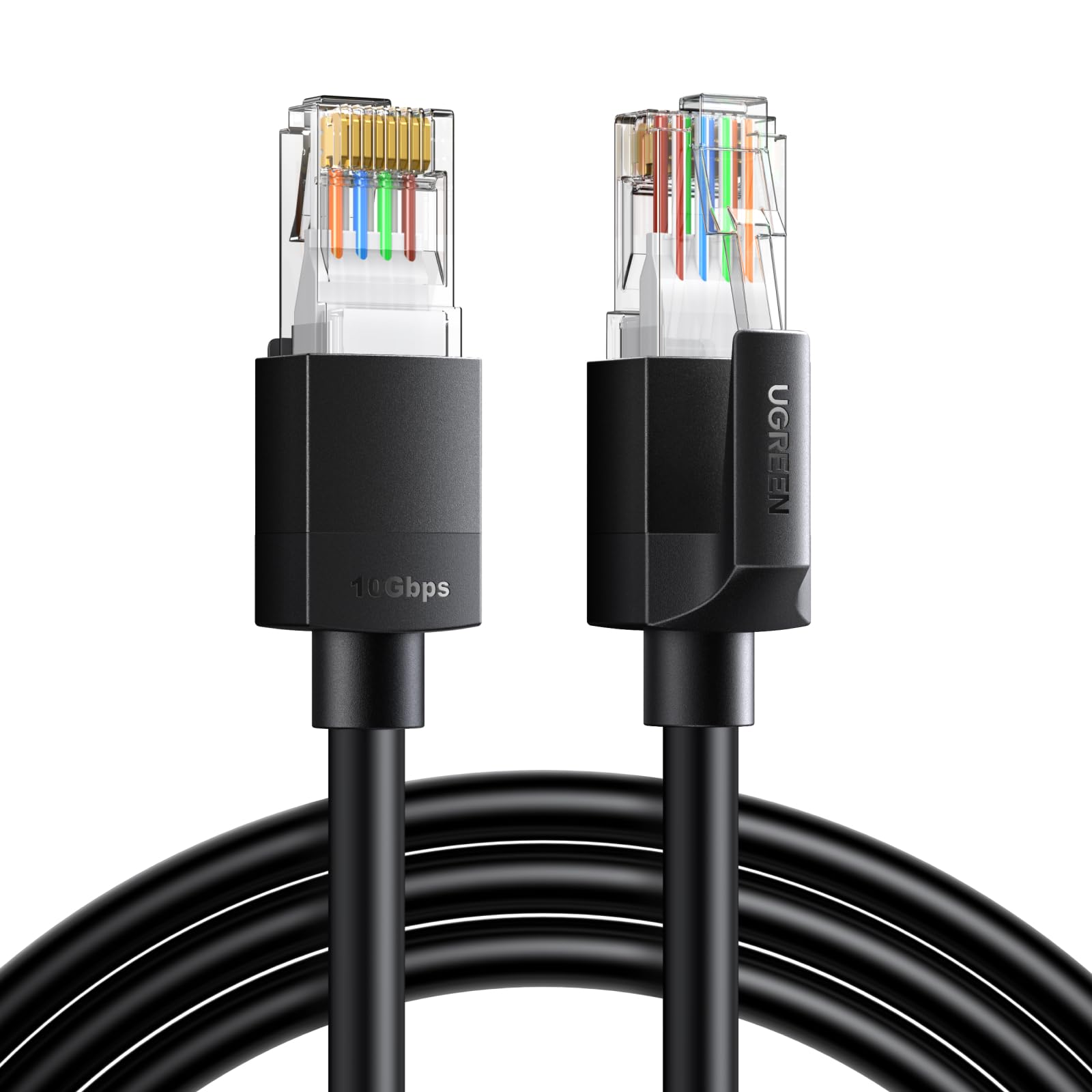 UGREEN LANケーブル CAT6A メッシュLANケーブル カテゴリー6A…