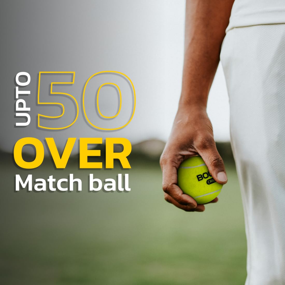 Boldfit Lightweight Rubber Tennis Balls for Court and Turf - Tournament and Cricket Ball 6 Pcs - Image 4 thumbnail