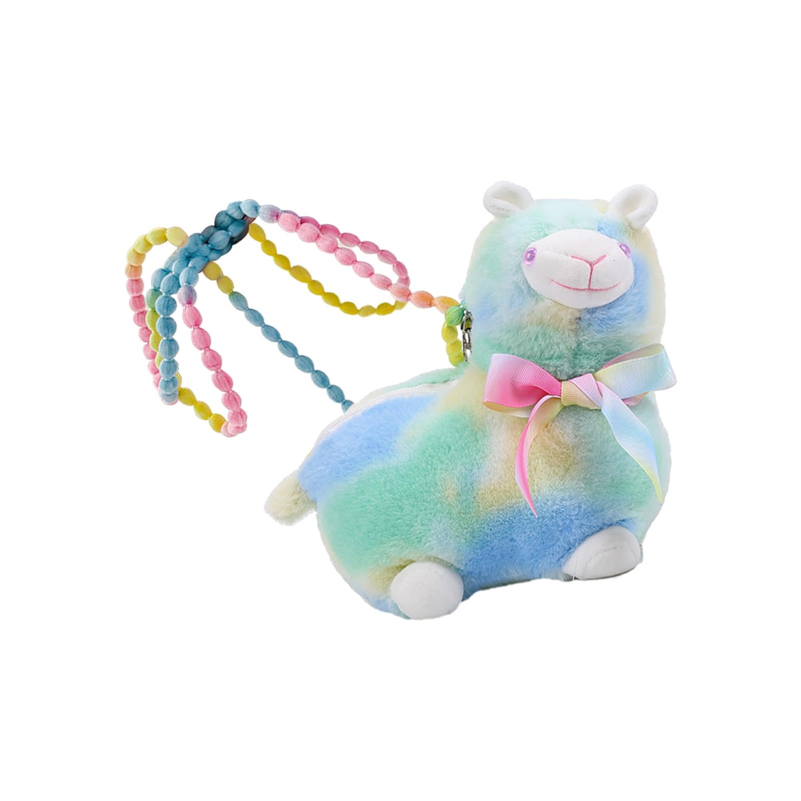 Plush plusunit Bag Zipper Closure Pouch Cute Animals Shoulder Bag for Women Blue Green-image-25