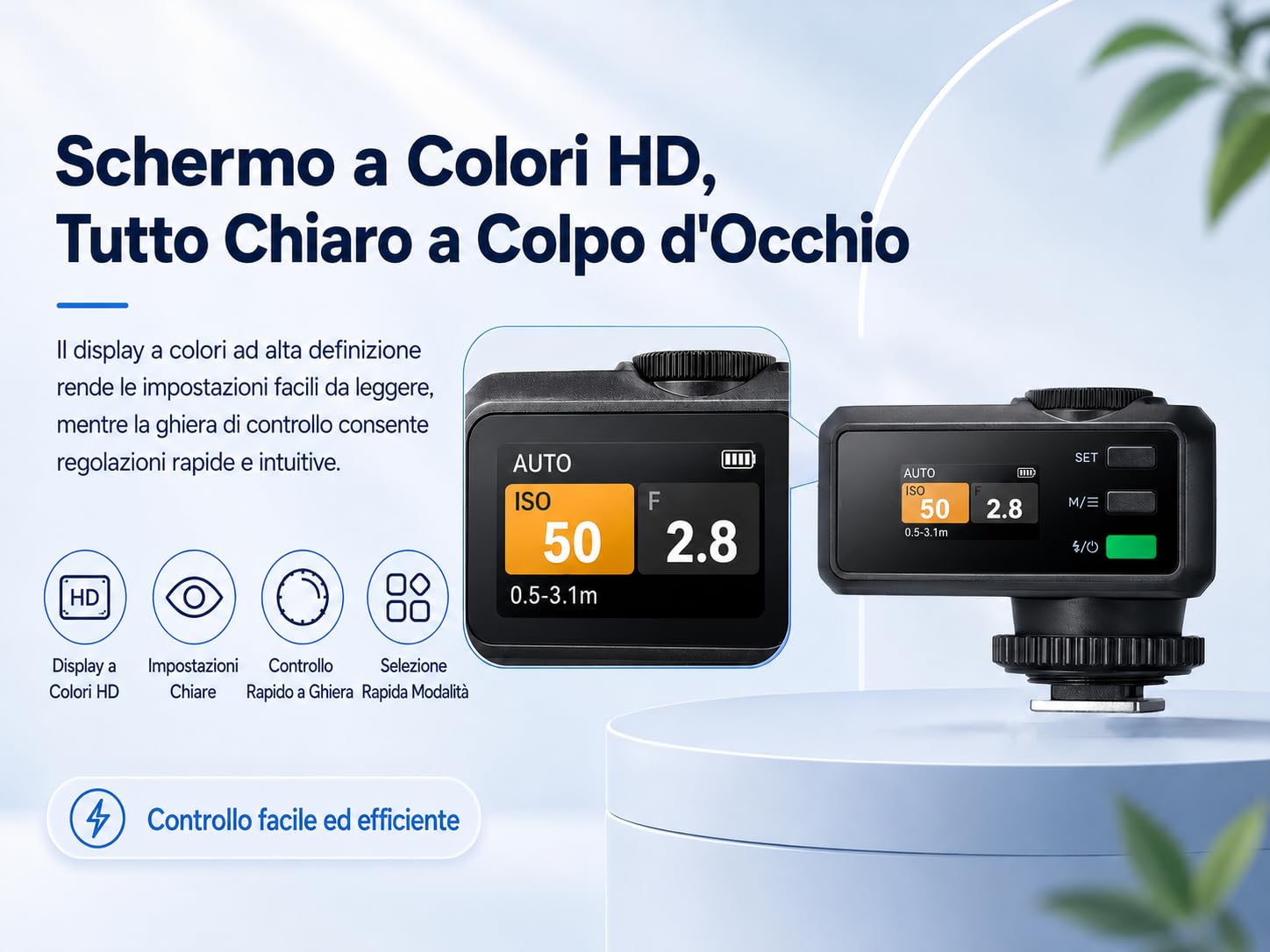 Godox iM30Pro iM30 Pro Mini Flash per Fotocamera, GN15 Flash Godox, AUTO e M, 550 Scatti, 1,5s, USB-C, Slitta a Contatto Singolo per Sony Canon Nikon Fujifilm Olympus Ricoh Leica Panasonic Pentax