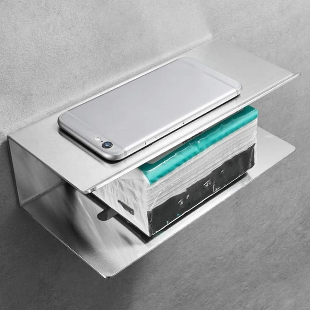 Portarrollos de Papel higiénico de Pared de Acero Inoxidable para Papel higiénico, Papel de Seda, Toallas de Papel