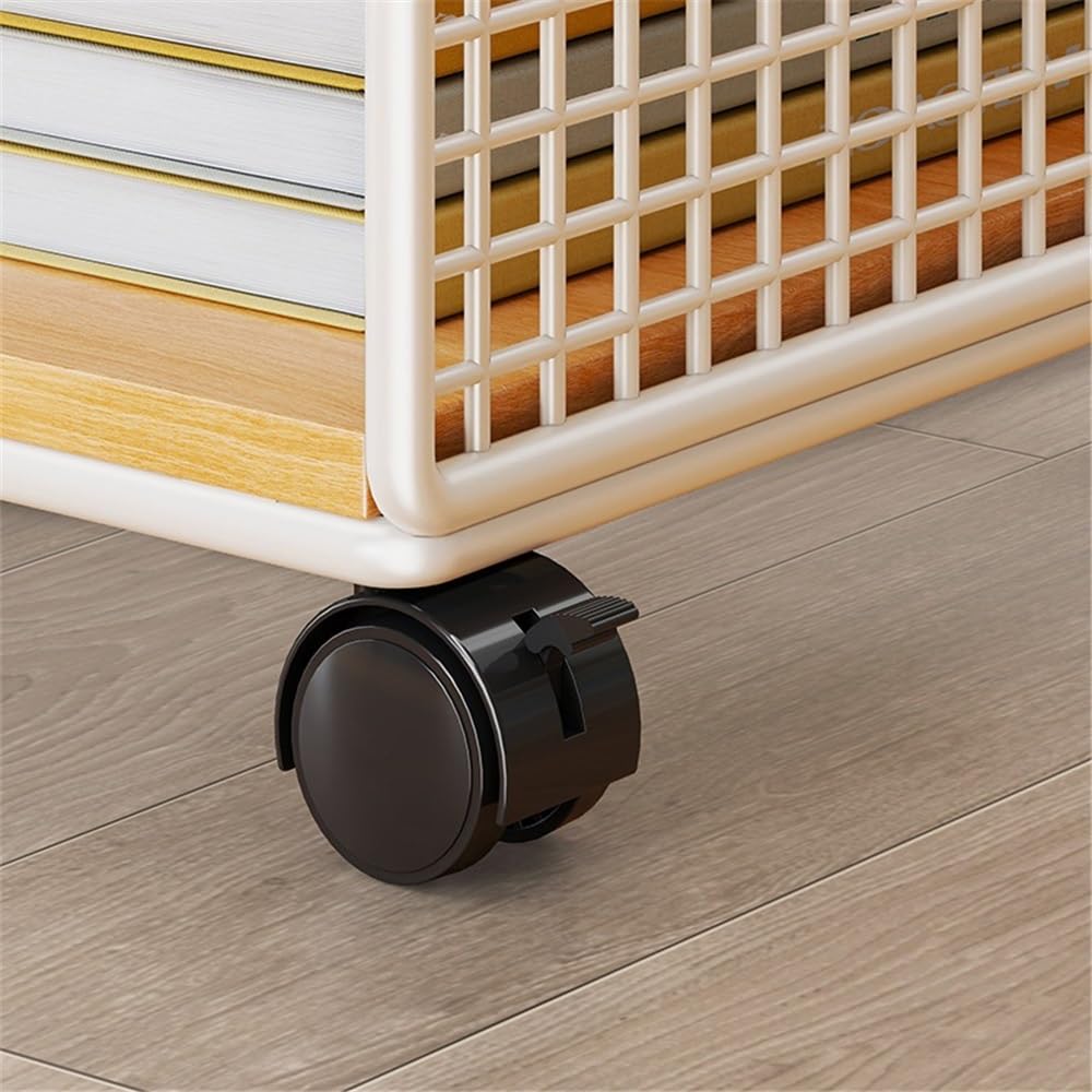 Práctico Soporte for CPU, Estante for Impresora, Estuche de Escritorio, Carrito móvil con Ruedas giratorias Bloqueo(A)
