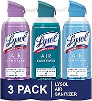 Vista 7 de Lysol Paquete que contiene 2 aerosoles desinfectantes Lysol para superficies duras y suaves, lino crujiente, 19 onzas líquidas + Lysol Air Sanitizer