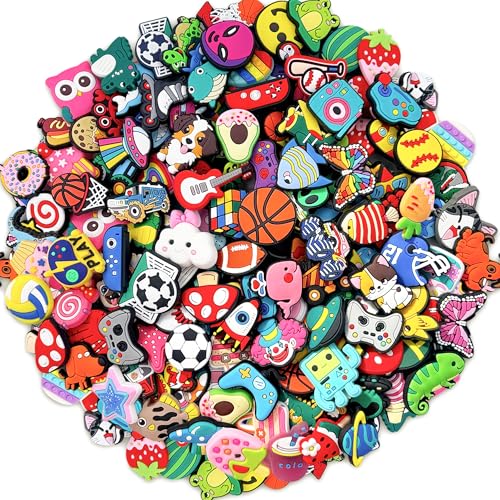 Kieralvy 30 Pcs Shoe Charms for Boys Girls: All-Different Decoration Pins Pack for Clogs & Shoes | Mystery Bulk Accessories Gift Box for Kids Teens & Adults (30 PCS)