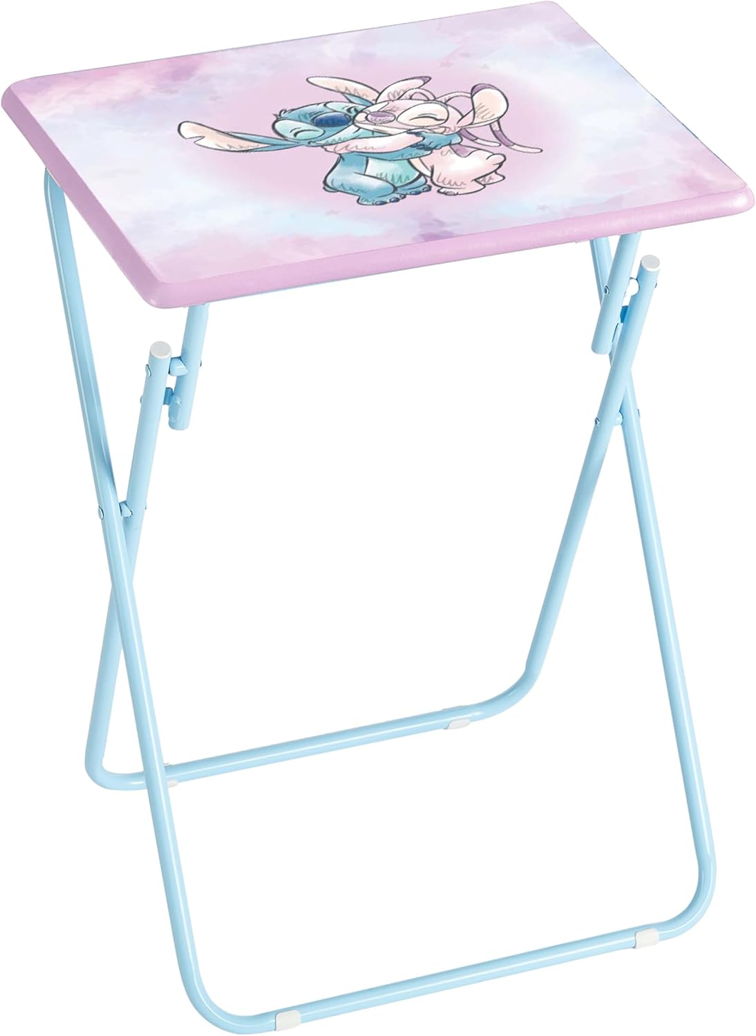 Disney Stitch Folding Tray Table,Portable Snack & Laptop Table, Compact Space-Saving Design for Kids & Teens, Lightweight Indoor Table for Bedroom, Dorm, or Playroom