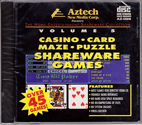 Casino-Card-Maze-Puzzle Shareware Games Volume 5