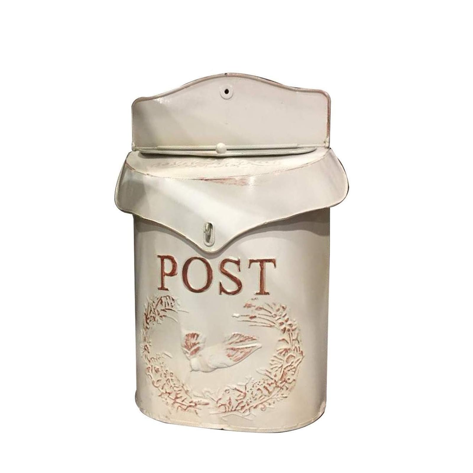 Genérico Buzón De Metal para Granja, Elegante Buzón De Correos Vintage, Montado En Pared, Decoración Rústica para Exteriores para Oficina De Negocios