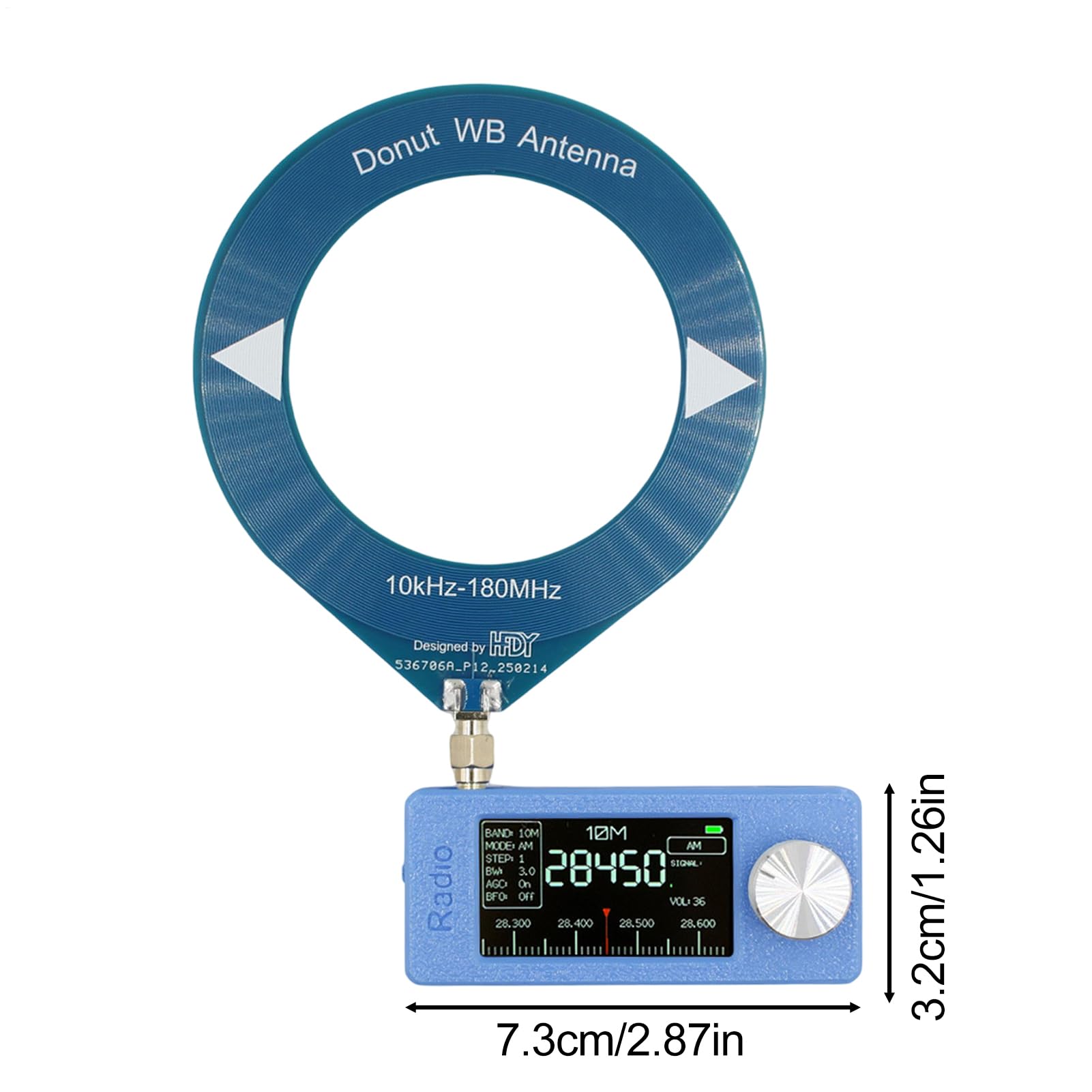 Receptor Estéreo FM Receptor de Radio FM de Bolsillo | 800mA Con Pantalla HD IPS De 4.8 Cm, Antena, LSB, USB, AM, Reproductor Para Hogar, Karaoke, Vehículo, Teatro, Autocaravana,