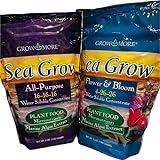 Grow More Sea Grow Plant Food Combo Pack, 16-16-16, 4-26-26, Veg & Bloom Formula, 3 lb Each