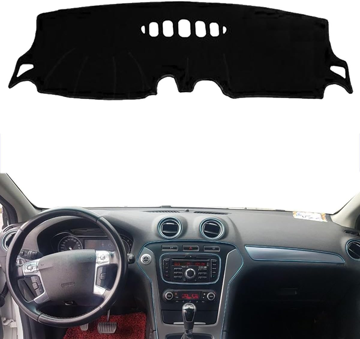 ZhangXD Car Dashboard Cover for Ford Mondeo MK4 2007–2013