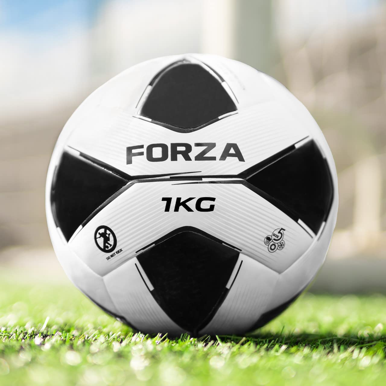 FORZA GK Pro Weighted Football - 1kg & 600g Balls [Packs of 1, 3 & 8] | Weighted Ball for Goalkeeper Training | Football Training Equipment (Pack of 3, 1kg Ball Size 5)