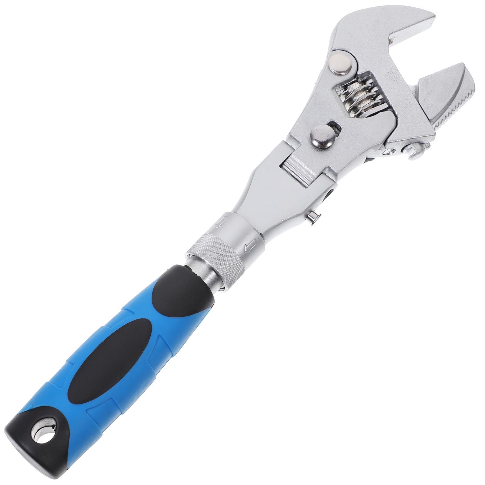 GALPADA Llave Inglesa Carraca Ajustable de 10 Pulgadas Trinquete de Alta Resistencia, Acero Cromo Vanadio, Doble Modo y Diseño Plegable para Instalación y Reparación Mecánica